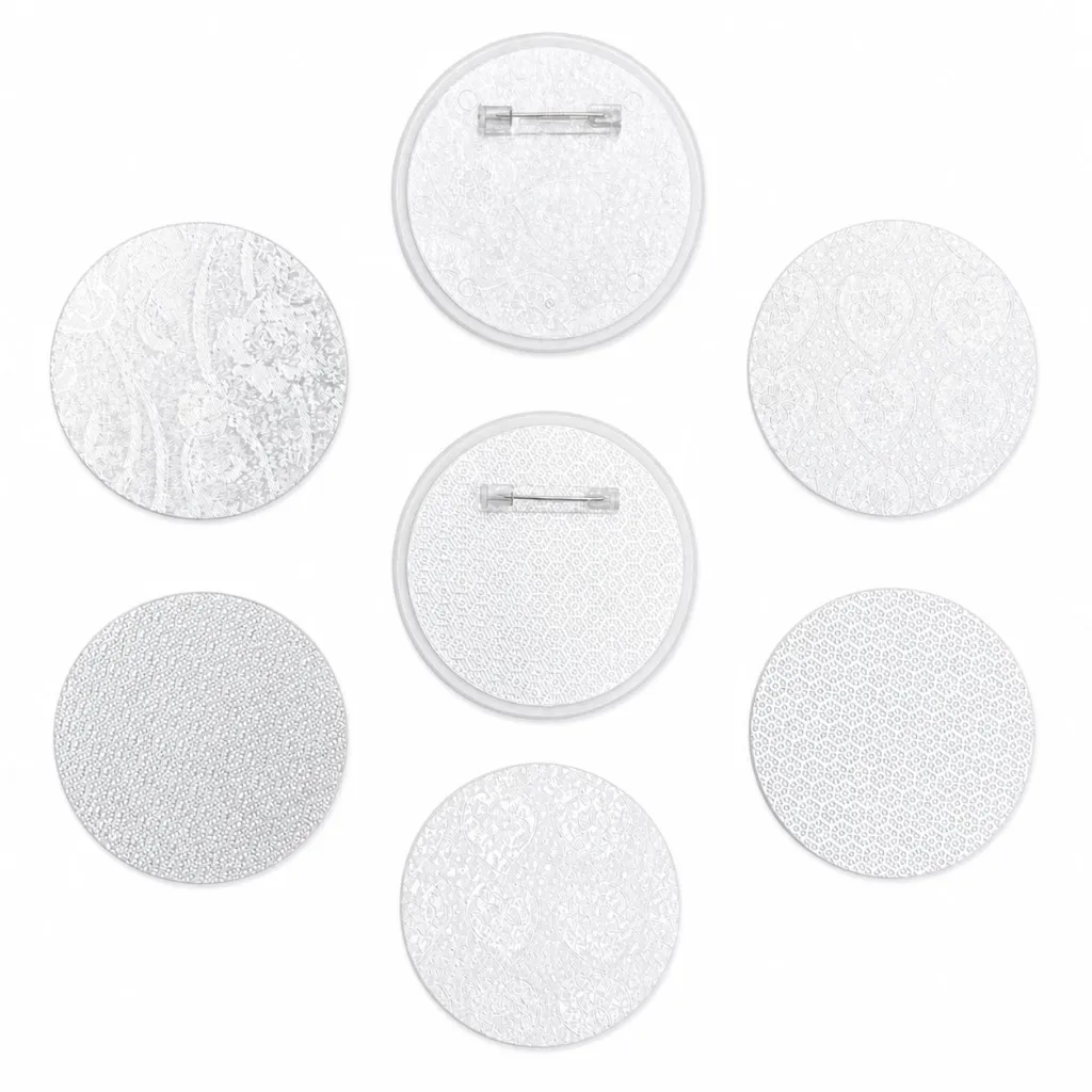 Rondjes papier zilverkleurig 60 mm - 50 stuks