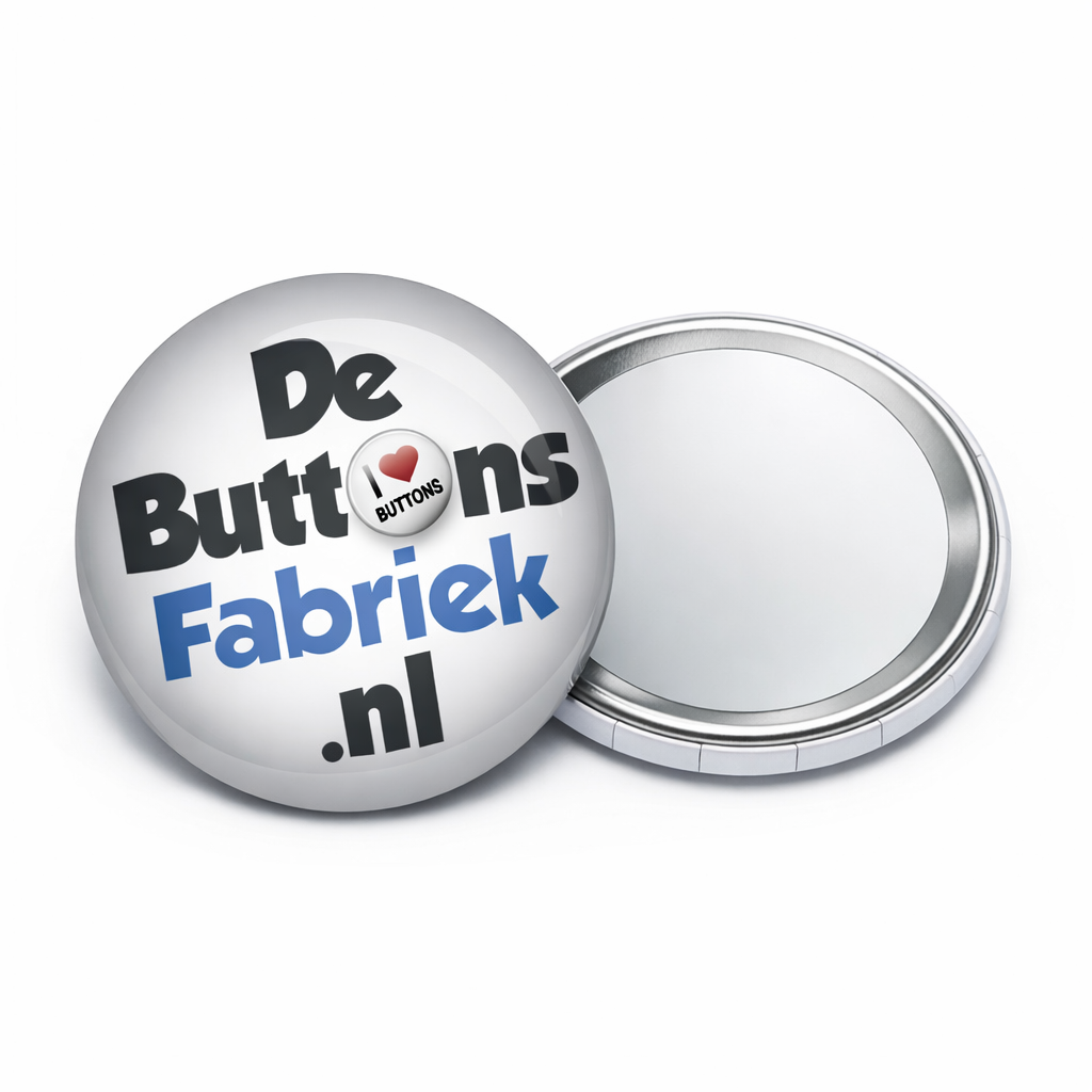 [BEO56SP] 56mm Spiegelbutton met eigen ontwerp