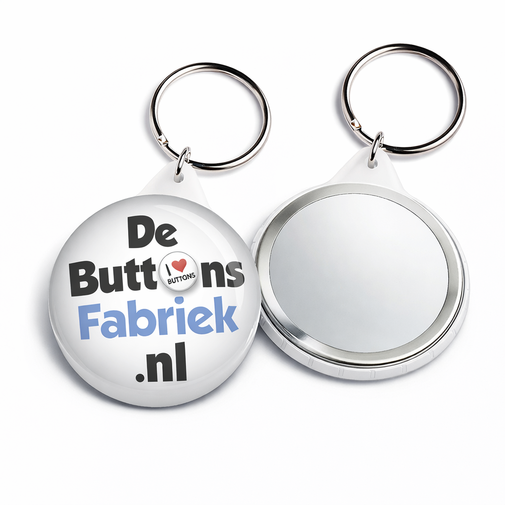 45mm Spiegelsleutelhanger met eigen ontwerp