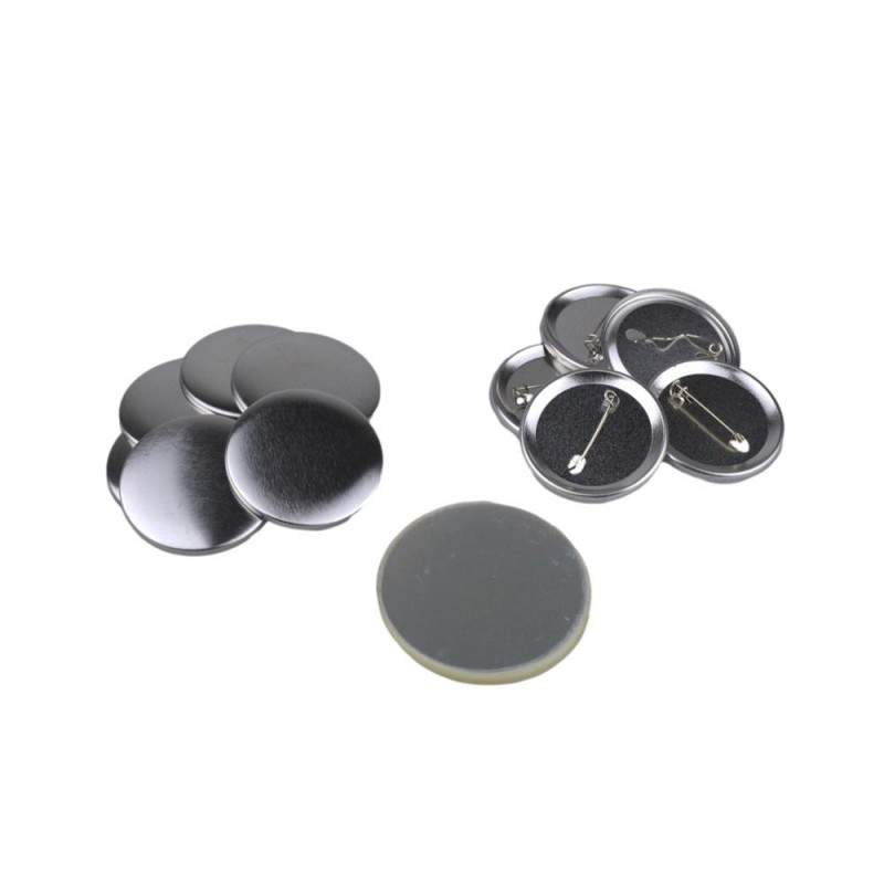 45mm Pre-pinned button onderdelen (metalen achterkant)